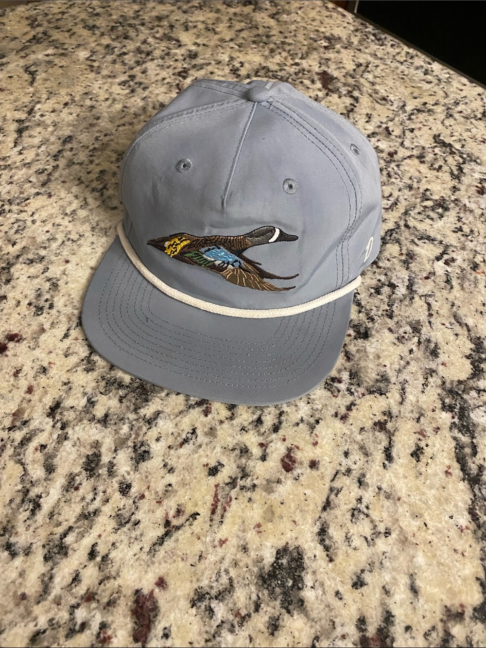 Duck Camp Light Blue Duck Embroidered Rope-Trim Cap